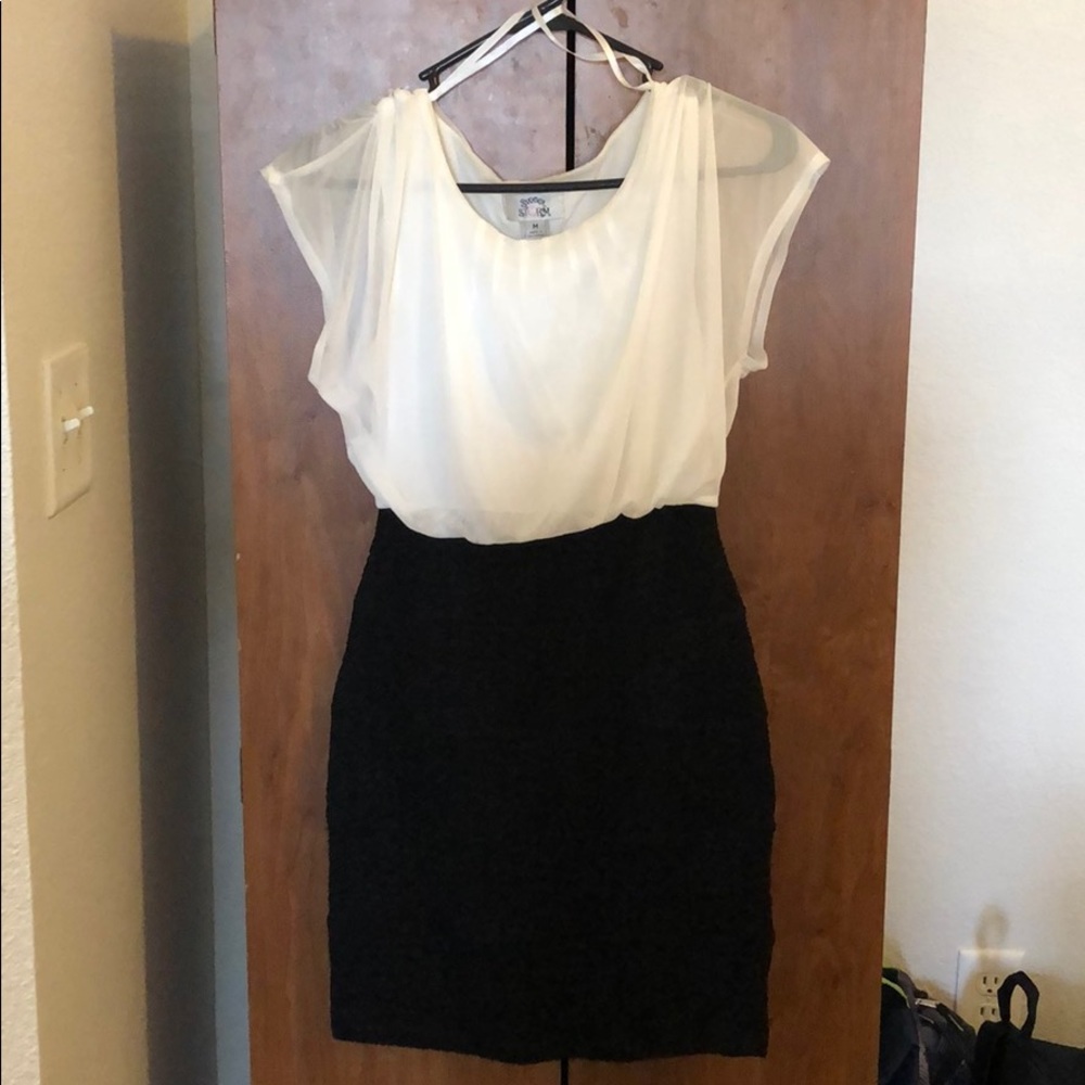 Black and white dress